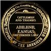 Image 2 : 1867 Abilene, KS Franklin Mint Gold Coin CHOICE