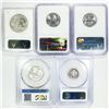 Image 2 : 1952-1999 Set (5) Misc Graded Coins -
