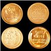 Image 2 : (4) Wheat Cents CLOSELY UNCIRCULATED