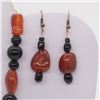 Image 2 : Carnelian and Onyx Choker with Earrings