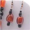 Image 3 : Carnelian and Onyx Choker with Earrings