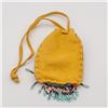 Image 2 : Navajo Beaded Buckskin Leather Drawstring Pouch