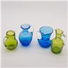 Image 2 : 8 Miniature Crackle Glass Vases and Pitchers