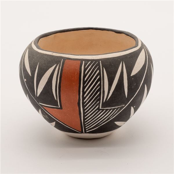 Acoma Polychrome Pottery Bowl by