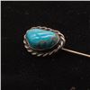 Image 2 : Navajo Sterling Turquoise Stick Pin