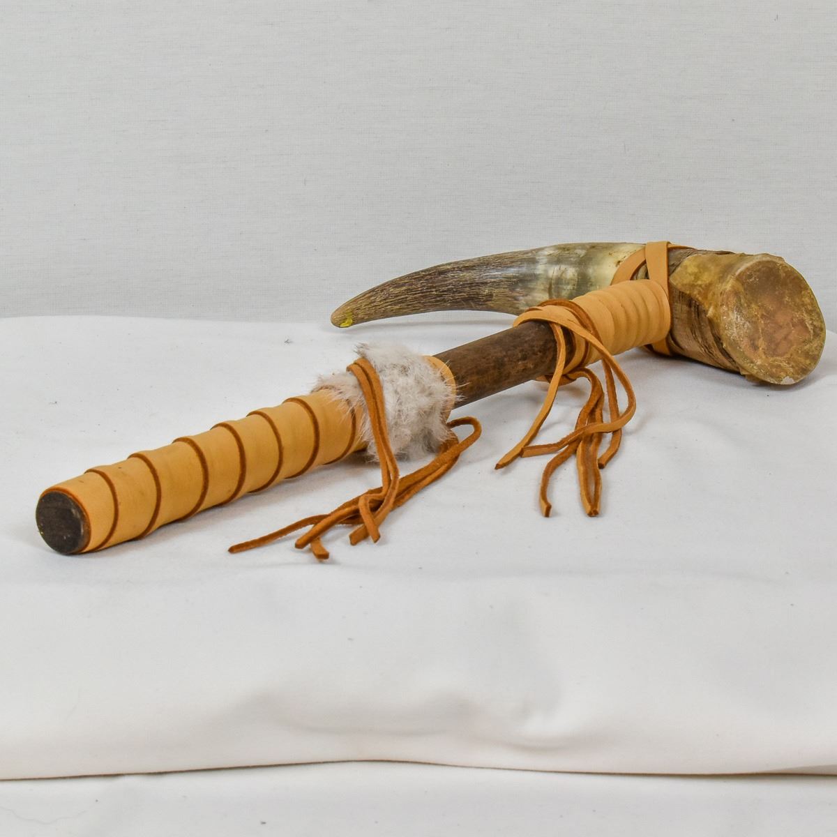 Native American Navajo Cow Horn Rattle