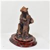 Image 2 : Copper Clad Bear Statue on Wood Stand