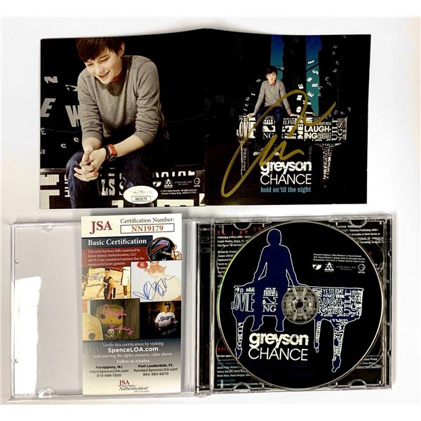 Autograph Greyson Chance JSA CD Album