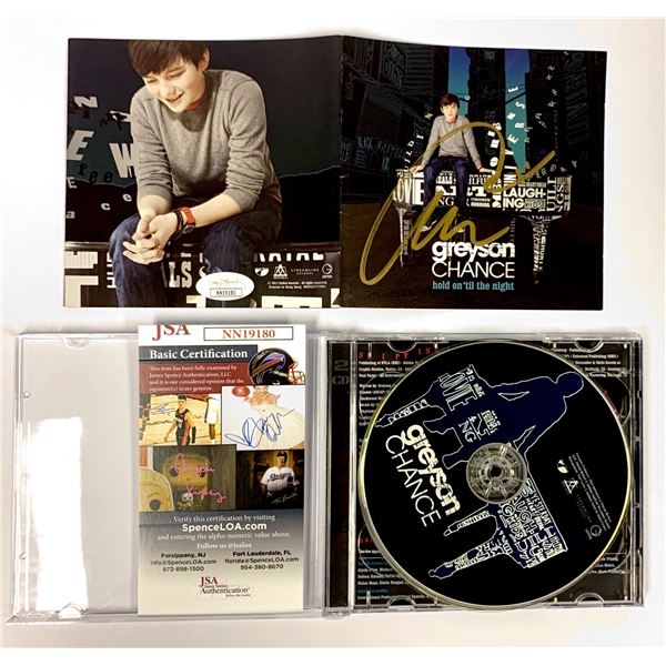Autograph Greyson Chance JSA CD Album