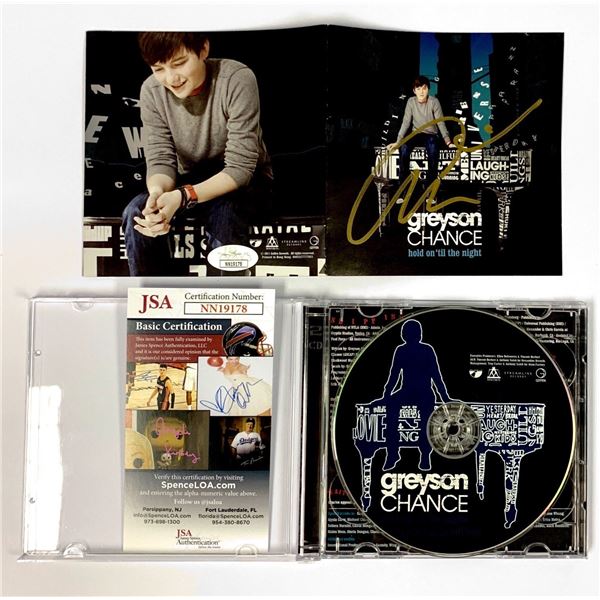 Autograph Greyson Chance JSA CD Album