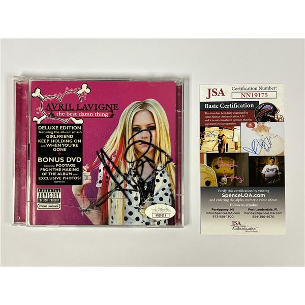 Autograph Avril Lavigne JSA CD Album