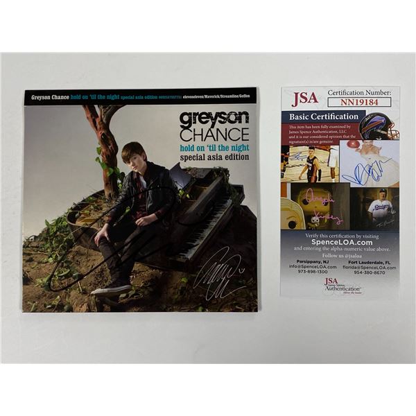 Autograph Greyson Chance JSA CD Album