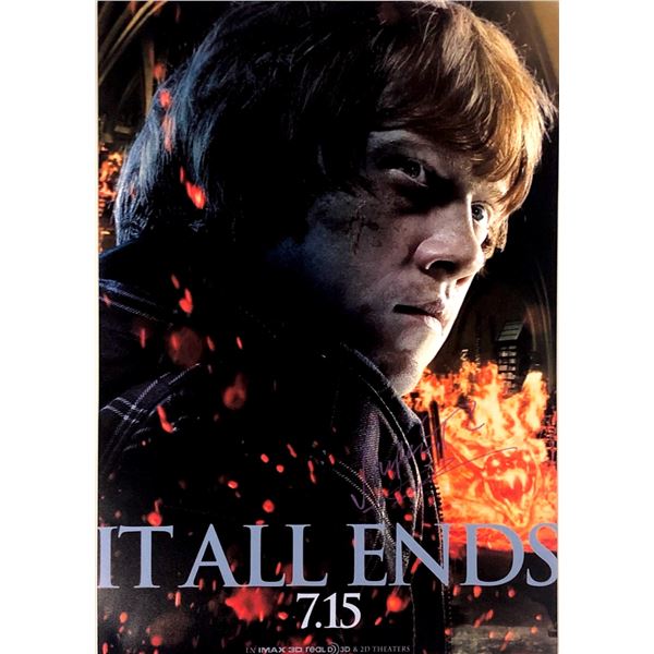 Harry Potter Rupert Grint Autograph Poster