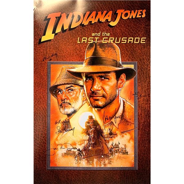 Autograph Indiana Jones Last Crusade Poster