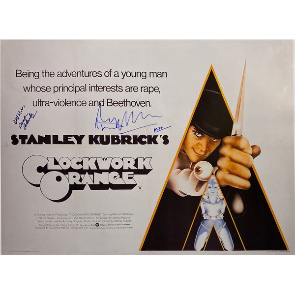 Autograph Clockwork Orange Warren Clarke Poster