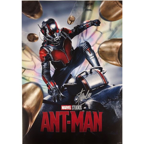 Marvel Antman Mini Poster Stan Lee Autograph