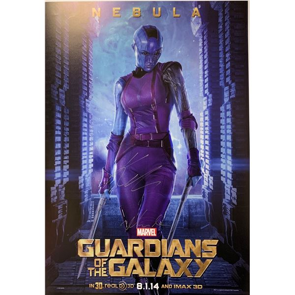 Karen Gillan Autograph Avengers Poster