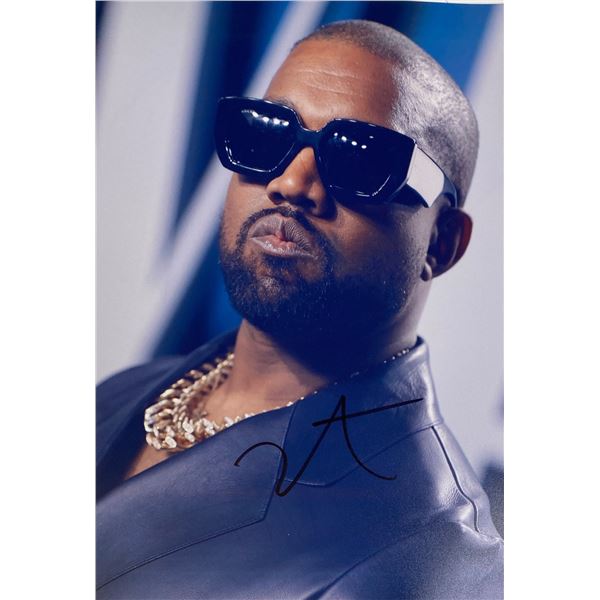 Autograph Signed  Kanye West Photo