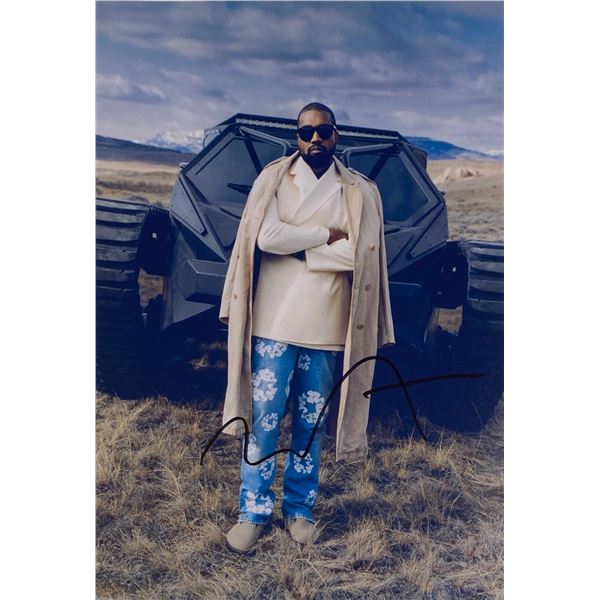 Autograph Signed  Kanye West Photo