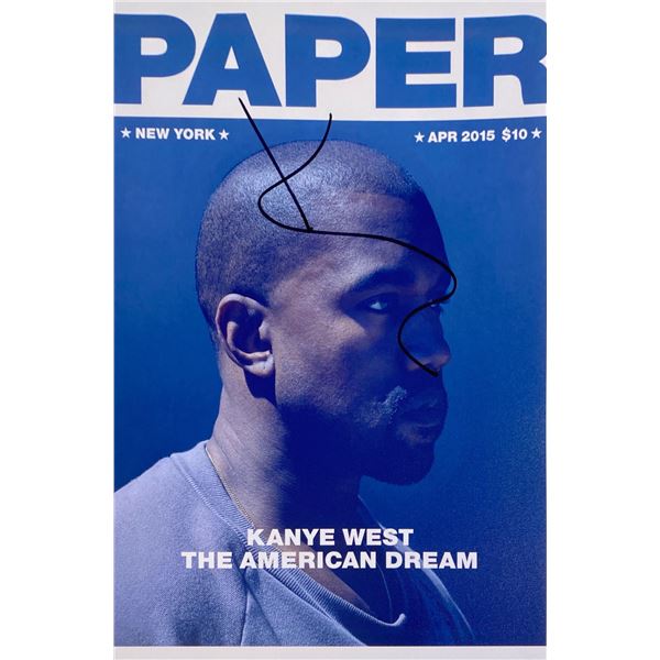 Autograph Signed  Kanye West Photo