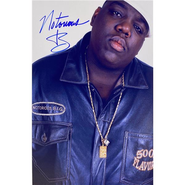 Autograph Signed  Notorious B.I.G. Photo