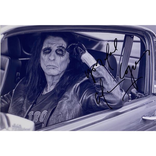 Autograph Signed  Alice Cooper Photo