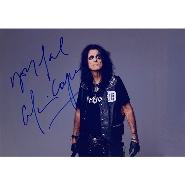 Autograph Signed  Alice Cooper Photo
