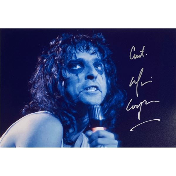 Autograph Signed  Alice Cooper Photo