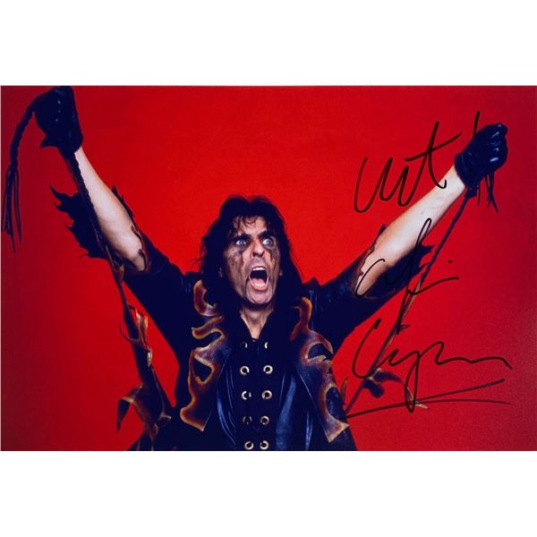 Autograph Signed  Alice Cooper Photo