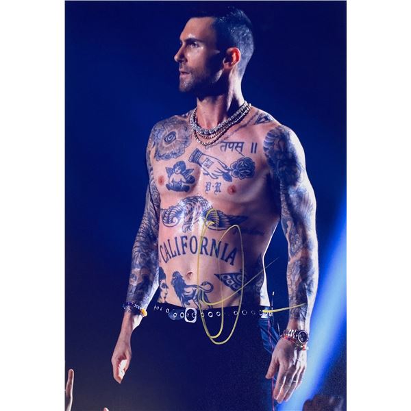Autograph Signed  Adam Levine Photo