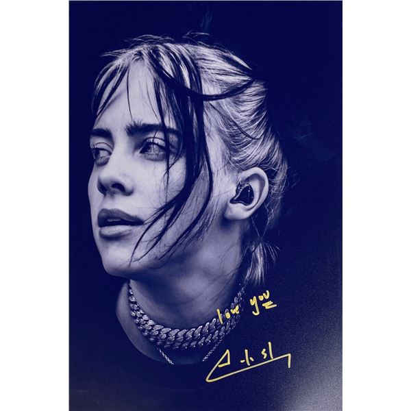 Autograph Signed  Billie Eilish Photo