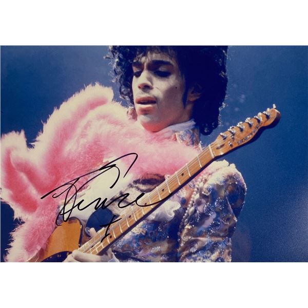 Autograph Signed  Prince Photo