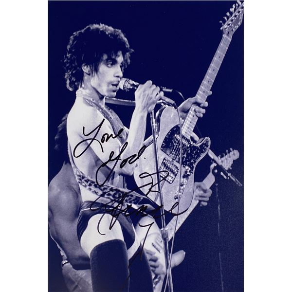 Autograph Signed  Prince Photo