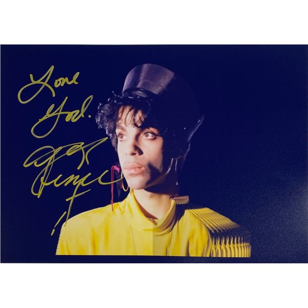 Autograph Signed  Prince Photo