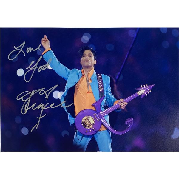 Autograph Signed  Prince Photo