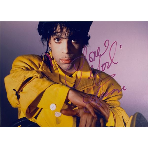 Autograph Signed  Prince Photo