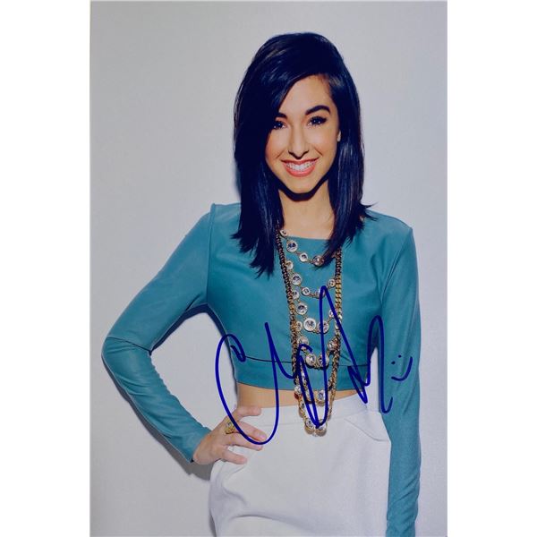 Autograph Signed  Christina Grimmie Photo
