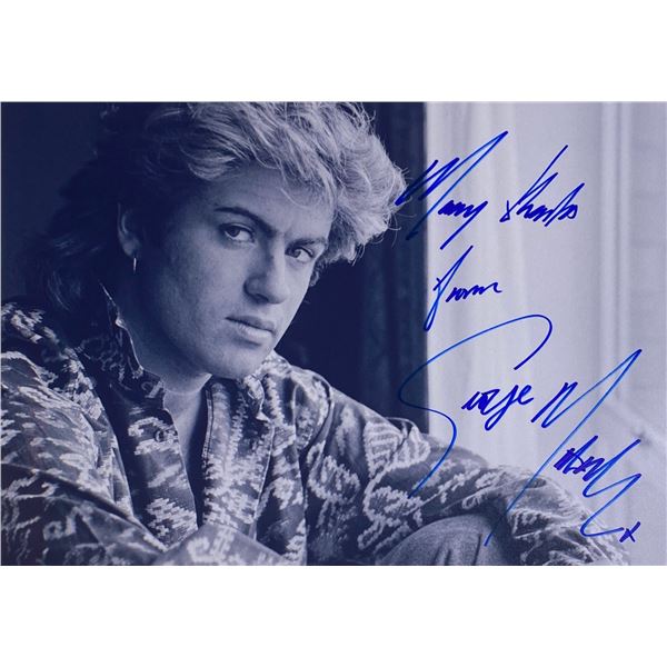 Autograph Signed  George Michael Photo