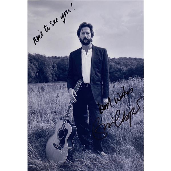 Autograph Signed  Eric Clapton Photo
