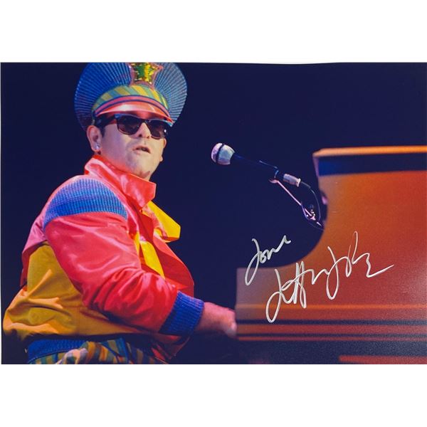 Autograph Signed  Elton John Photo