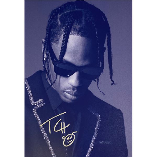 Autograph Signed Travis Scott Photo