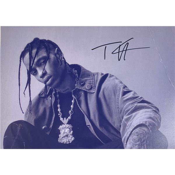 Autograph Signed  Travis Scott Photo