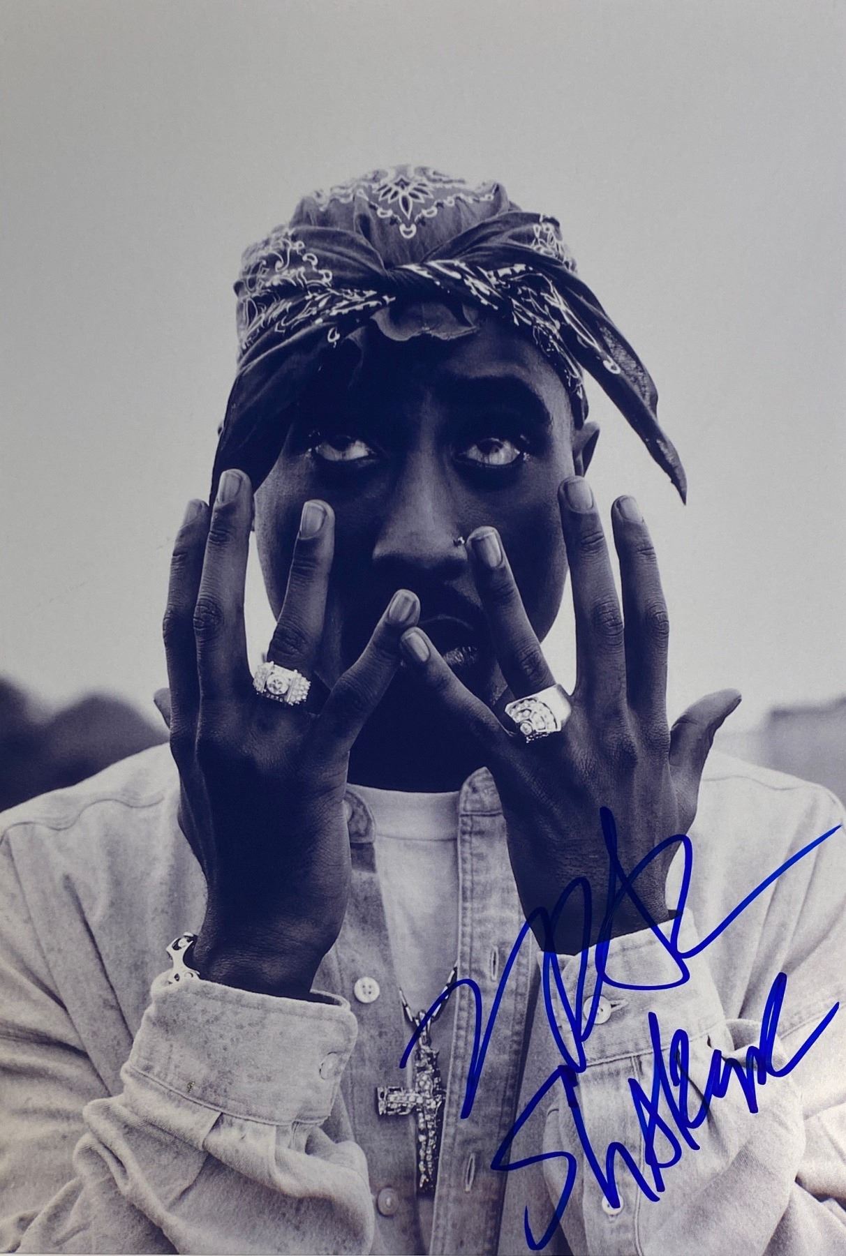 Autograph Signed Tupac Photo
