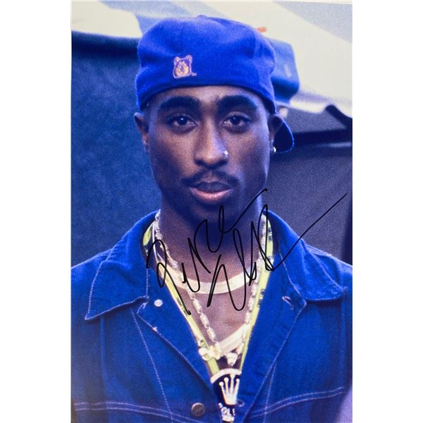 Autograph Signed Tupac Photo