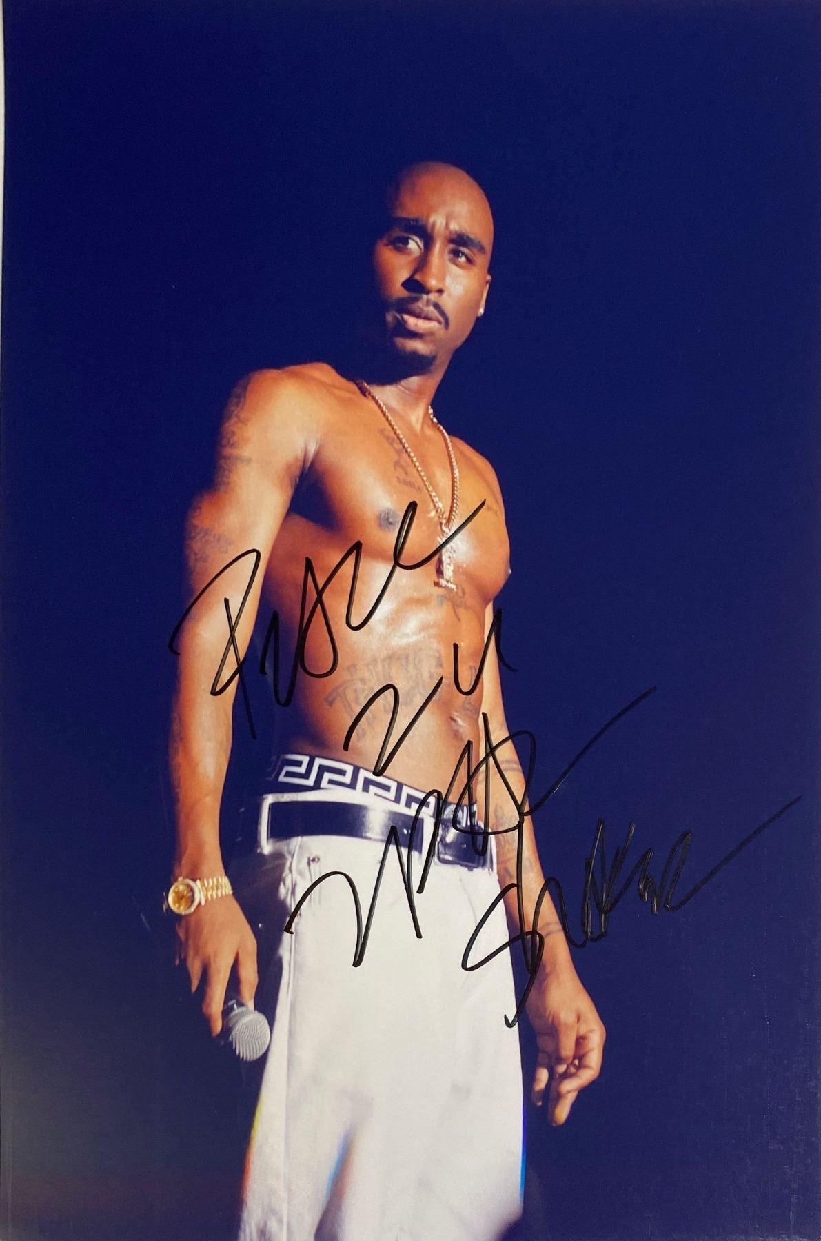 Autograph Signed Tupac Photo