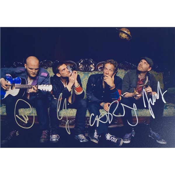 Autograph Signed  Coldplay Photo