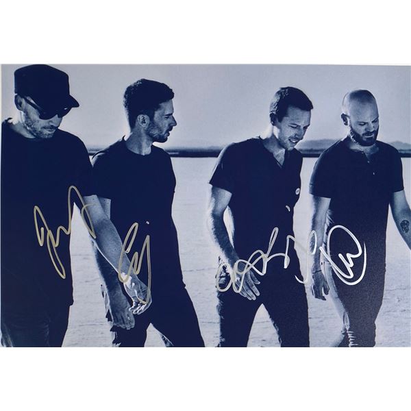 Autograph Signed  Coldplay Photo