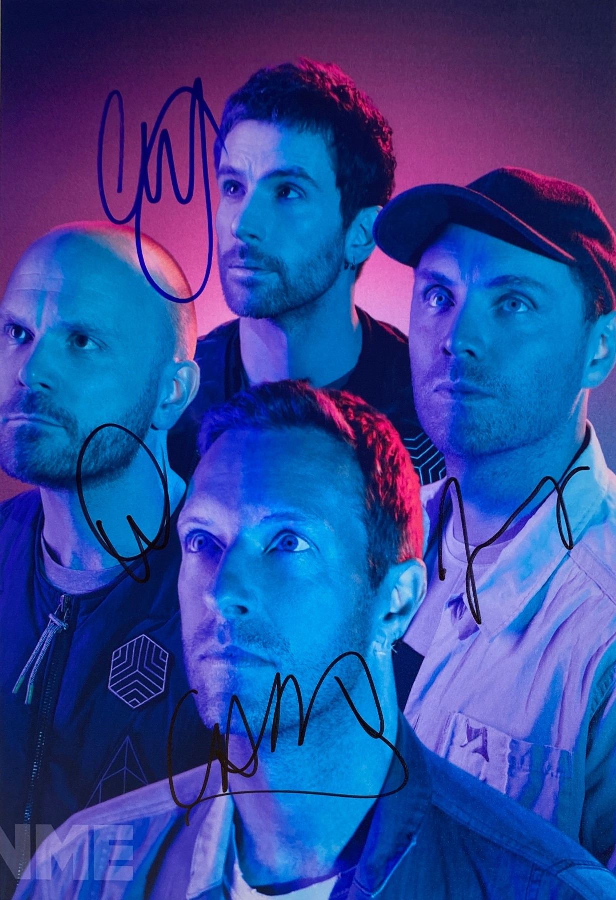 Coldplay Auto Graph Autograph Signed Coldplay Photo