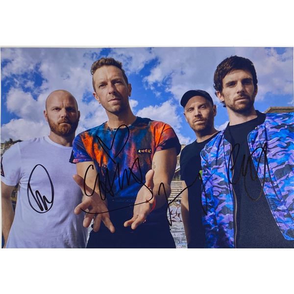 Autograph Signed  Coldplay Photo