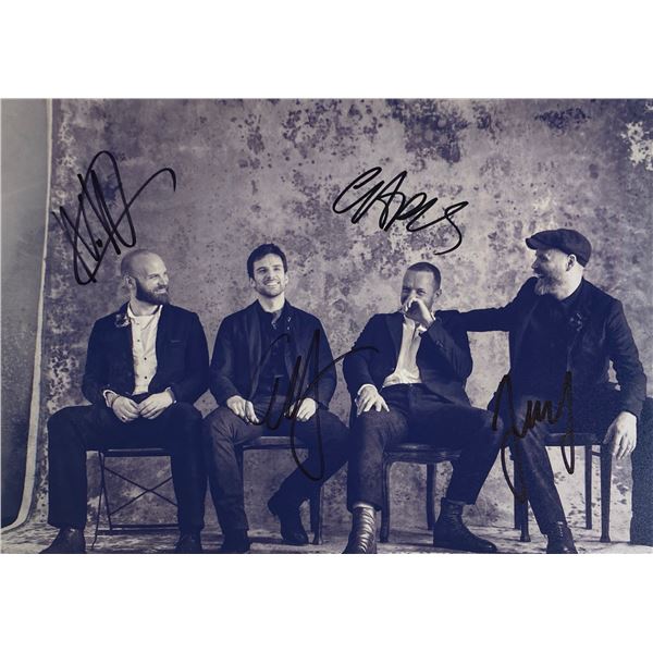 Autograph Signed  Coldplay Photo